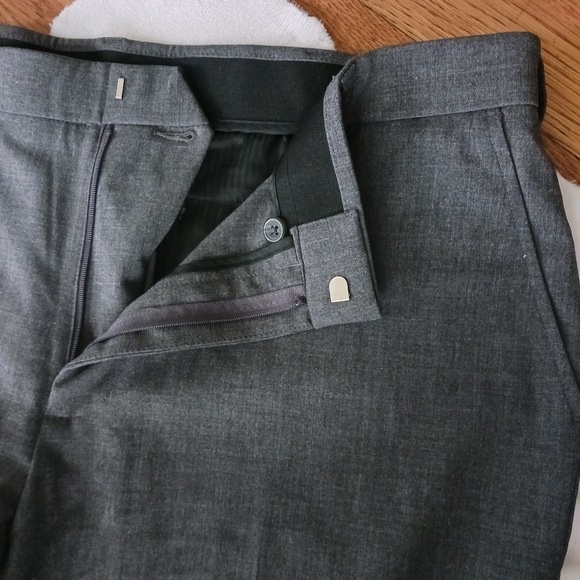 George • Men's Gray Flat Front Dress Suit Pants - Picture 8 of 16